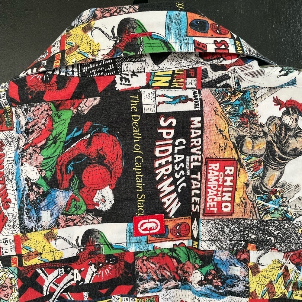 Ecko Unlimited Vintage Y2K Men's Comic Marvel Shirt, medium - Picture 5 of 6